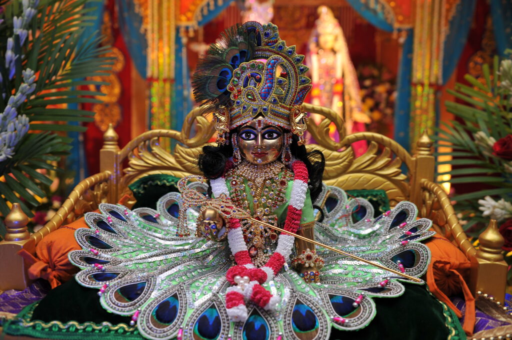 Beautiful laddu Gopal in jhula
