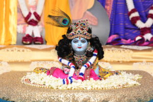 Janmashtami baby krishna deity at golok dham
