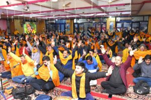Attendees at the Sunday Satsang event
